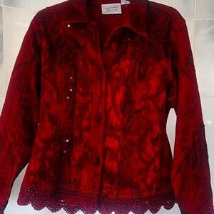 Flashback Couture Jacket Medium Burgandy